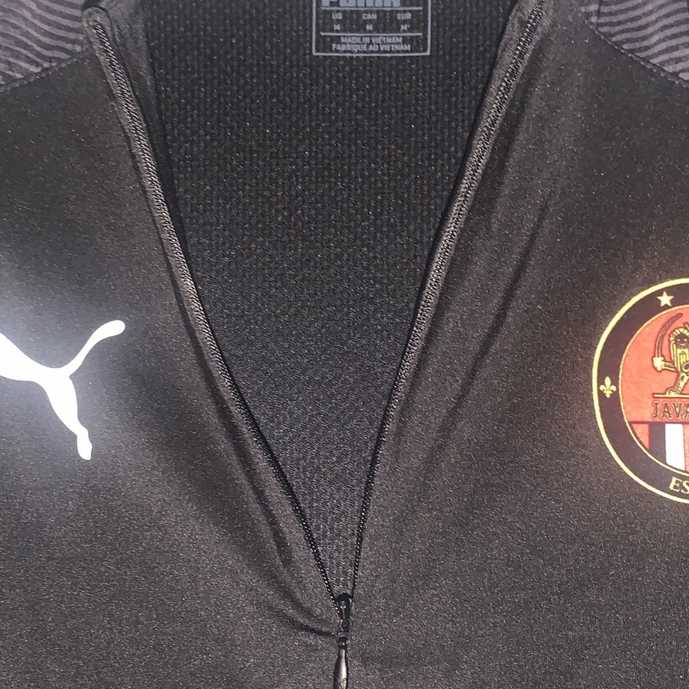 Puma Adult Javanon FC Soccer Jersey Louisville Ky Pullover with 1/4 zip medium - Picture 3 of 6